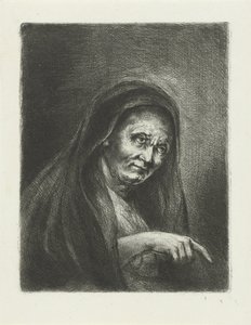 Gammel dame af Jan Chalon