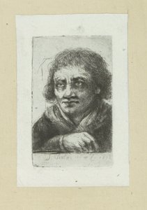 Voksen mand, hans højre hånd synlig The Compleat Work of Etchings af John Chalon / Oeuvre Complette des Eaux Fortes af Jean Chalon (serietitel) af Jan Chalon