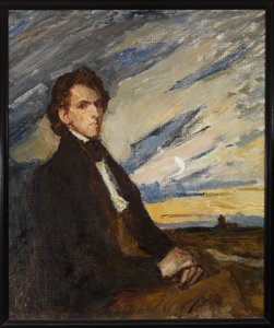 Portræt af Fryderyk Chopin af Jan Ciągliński