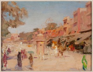 Gade i Jaipur. Fra en rejse til Indien af Jan Ciągliński