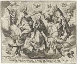 Marias kroning af Jan Collaert (II)