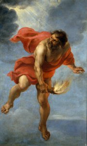 Prometheus bærer ild, 1637