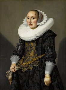 Portræt af Adriana van der Aam af Jan Damen Cool