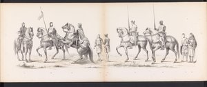 Masquerade of the Leiden Students, 1865 (plade 14) Udklædt procession holdt af medlemmerne af Leidens studentkorps den 6. juni 1865 til fejring af 290-året for Leidsche Hoogeschool, skildrer: hollændernes indtog b.