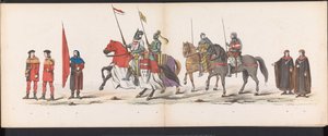 Masquerade of the Leiden Students, 1865 (plade 2) Udklædt procession holdt af medlemmerne af Leidens studentkorps den 6. juni 1865 til fejring af 290-året for Leidsche Hoogeschool, som viser: hollændernes indtog i