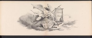 Masquerade of the Leiden Students, 1865 (titel) Udklædt procession afholdt af medlemmerne af Leidens studentkorps den 6. juni 1865 til fejring af 290-året for Leidsche Hoogeschool, som viser: hollændernes indtog i