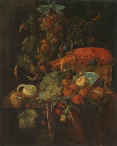 Stilleben med frugt og en hummer af Jan Davidsz. de Heem (copy after)