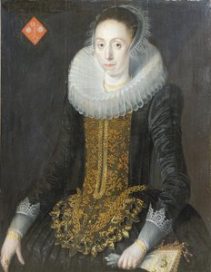 Portræt af Eritia Aukje Hoppers, født De Blocq, 1622