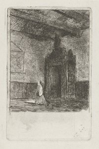 Interiør af en liturgisk bygning af Jan Diederikus Kruseman