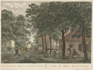 Ansigt udenfor Haarlem Gezigt buyten Harlem / vue de Hors Harlem (titel på objekt) af Jan Evert Grave