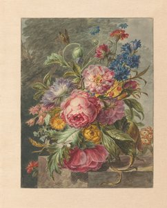 Stilleben med blomster af Jan Evert Morel (I)