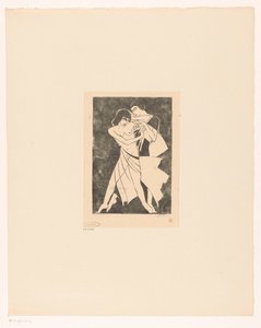dansende par af Jan Frank (signed by artist)