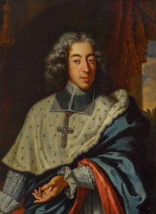 Clemens August af Bayern (1700-1761), ærkebiskop-kurfyrst af Köln - Jan Frans van Douven (1656-1727). Olie på lærred Mål: 96,5x71,5 cm Privat samling