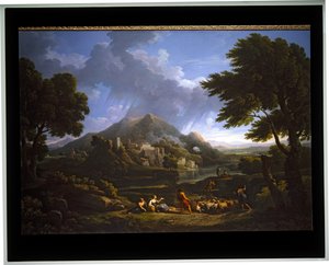 Landskab A Temporale i campagna (lærred) af Jan Frans van (1662 1749) Bloemen