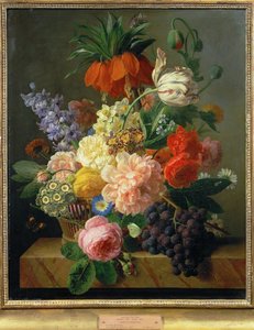 Blomster og frugt ... (maleri på lærred) af Jan Frans van Dael
