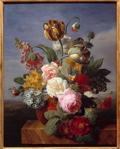 Blomster i en vase Maleri af Jan Frans Van Dael (1764-1840) (ec.flam.) 1810 Dim. 0,62x0,49 m Orleans, Museum of Fine Arts