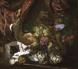 Stilleben med vildt og frugter, 1641-61