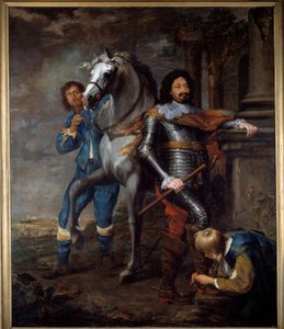 Generalen Ottavio Piccolomini (1599-1656) Maleri af Jan Van Bronckhorst (1603-1662) 1600-tallet søn. 2,72x2,37 m Bayonne, Musee Bonnat