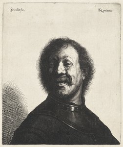 Smilende mand med halsstykke Tronies efter Rembrandt (serietitel)