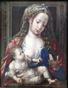 Tysk: Maria mit dem Kind Maria med Kristusbarnet af Jan Gossaert