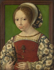 Portræt af prinsesse Dorothea af Danmark 1520-1580, ca 1530