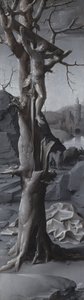 Saint Jerome Penitent [venstre panel] af Jan Gossaert