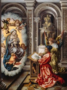 Sankt Lukas maler Jomfru Maria af Jan Gossaert