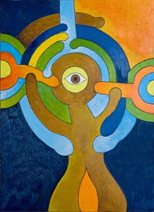A Moment of Sudden Enlightenment for the Cyclops, 2007 (olie på træ)