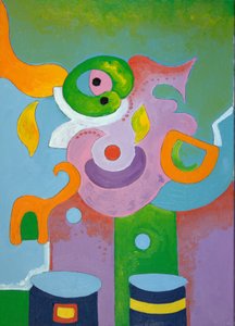 Lady Pediatrician set by the Child, 2009 (olie på lærred) af Jan Groneberg