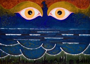 The Sea contemplating the Sea, 2006 (olie på træ) af Jan Groneberg