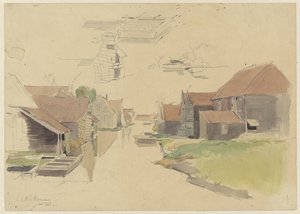 Studier af huse i Vinkenbuurt, Amsterdam af Jan H.L. Hanau