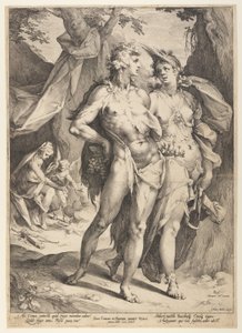 Bacchus and Ceres Leaving Venus (Sine Cerere et Baccho Friget Venus) af Jan Harmensz. Muller
