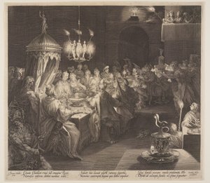 Belshazzars festmåltid af Jan Harmensz. Muller