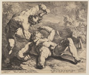 Kain dræber Abel af Jan Harmensz. Muller