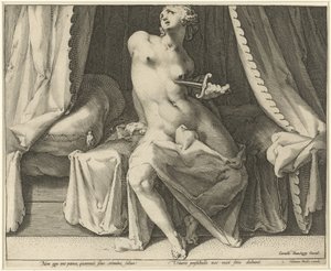 Lucretias død af Jan Harmensz. Muller