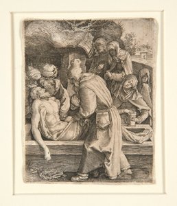 Entombment, fra The Passion af Jan Harmensz. Muller