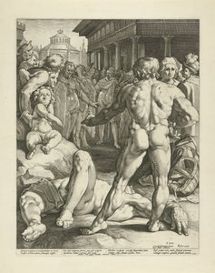 Kamp mellem Odysseus og Irus af Jan Harmensz. Muller