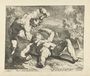 Kain dræber Abel af Jan Harmensz. Muller