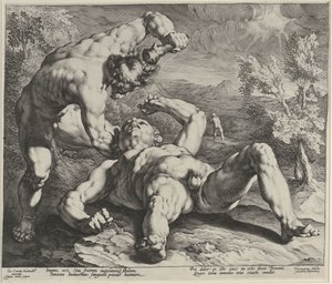 Kain dræber Abel af Jan Harmensz. Muller