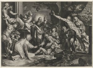 Opdragelse af Lazarus af Jan Harmensz. Muller