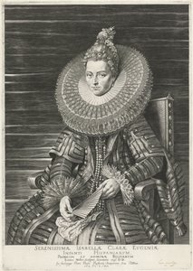 Portræt af Isabella Clara Eugenia, Infante of Spain