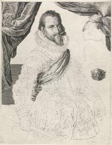 Portræt af kong Christian IV af Danmark og Norge af Jan Harmensz. Muller