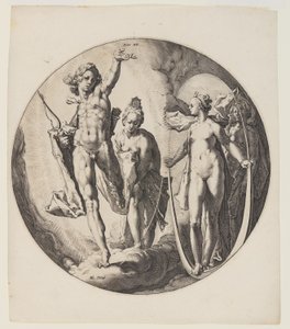 Den fjerde dag, planche 5, fra Verdens skabelse af Jan Harmensz. Muller