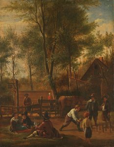 Bowlerne af Jan Havicksz. Steen (copy after)