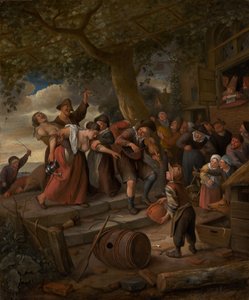 Et svin hører til i stalden, c.1673-5 af Jan Havicksz. Steen