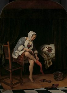 Kvinde ved sit toilet Kvinde ved sit toilet af Jan Havicksz. Steen