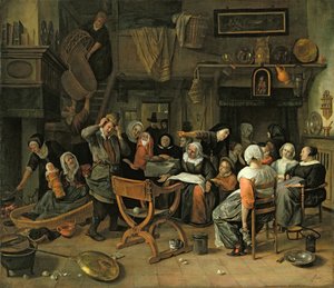 Dåbsfesten, 1668 af Jan Havickszoon Steen