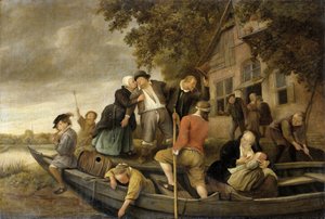 Den glade hjemkomst, 1679 af Jan Havickszoon Steen