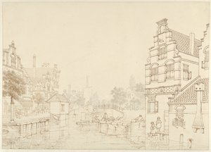 En kanal i en by af Jan Hendrik Verheijen