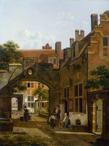 Gårdhave i Utrecht